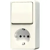 JUNG 676 A stopcontact, type F, ivoorwit (676A)