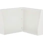 vidaXL Steunmuur, 50 x 50 x 40 cm, staal, wit