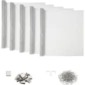 vidaXL Lichtkoepelafdekking met clips, 5 stuks, 70 x 190 cm, aluminium