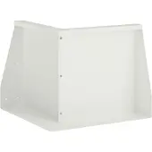 vidaXL Steunmuur, 50 x 50 x 50 cm, staal, wit