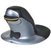 Top-Cousins The Penguin 3-in-1 (Large) muis Kantoor Ambidextrous RF Wireless + Bluetooth + USB Type-C 2400 DPI