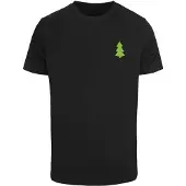 Merchcode Shirt 'Christmas Vibes' groen / rood / zwart