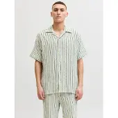 Jack & Jones Overhemd 'JORCoba' donkerblauw / pastelgroen / wit