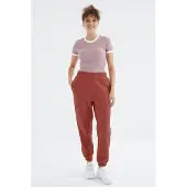 Tommy Life Dames Hoge Taille Fleece Joggingbroek