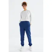 Tommy Life Dames Hoge Taille Fleece Joggingbroek