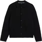 Ted Baker Freder Zwaar Gebreid Zwart Vest