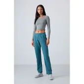 Tommy Life Dames Rechtaf Fleece Trainingsbroek