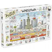 MG DYSTRYBUCJA Puzzle 1000 stukjes - Warschau, tekening A. Mleczko