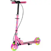 AIYAPLAY Loopfiets voor kinderen, inklapbaar, met verstelbare stuurhoogte en 2 lichtgevende wielen