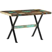 vidaXL Eettafel 120x60x76 cm massief gerecycled hout