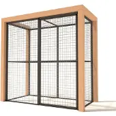 Glorenza Olivia - Kattenren - Aluminium - Antraciet - 193x99x187 cm
