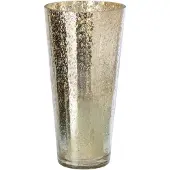 J-Line Kandelaar - glas - zilver/goud - large
