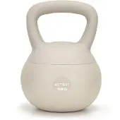 Springos Kettlebell - - 10 Kg - Flexibel - Ergonomisch - Beige