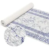 ANRO Badmat Blauw 65x160 cm - Antislip - Sneldrogend
