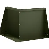 vidaXL Steunmuur, 50 x 50 x 50 cm, staal, olijgroen