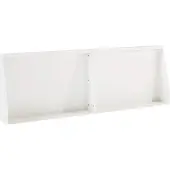 vidaXL Steunmuur, 2 stuks, 60 x 12 x 50 cm, staal, wit