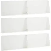 vidaXL Keermuur 6 st 80 x 12 x 40 cm Staal Wit