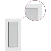vidaXL Kelderraam RISOR, 30 x 60 cm, PVC en glas