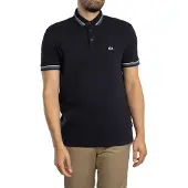 Armani Exchange Slim Fit Poloshirt Met Gestreepte Kraag, Blauw