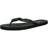 Superdry Teenslippers 'Core Essential' donkergroen / rood