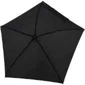 Doppler paraplu Compact Nano Uni Solid Simply Black zwart