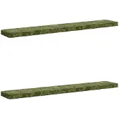 vidaXL 2-delige Bankkussens VUGHT 2 st 100% Polyester Blad Design
