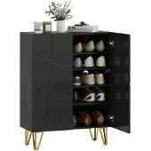 HOMCOM Schoenenkast Spaanplaat 72L x 31,5B x 95H cm Zwart