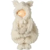 J-Line kind schaap polyester wit - 22 x 15 x 47 cm