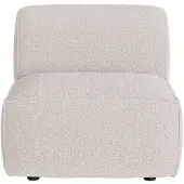 Vente-unique Fauteuil in beige chenillestof van Maison Céphy CAMILIO