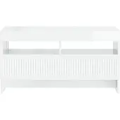 vidaXL LED tv-meubel EDE 81 x 35 x 43 cm Hoogglans Wit