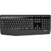 Logitech Draadloze Combo MK345 - Toetsenbord- en muisset - draadloos - 2,4 GHz - QWERTY (Frans) - Zwart, Blauw