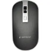 Gembird MUSW-4B-06-BS, Bedienbaar met beide handen, optische sensor, draadloos (RF), 1600 DPI, blauw, zilver