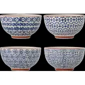 Bloomingville Karine schalen blauw set van 4 stuks