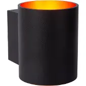 Lucide xera wandlamp ø 8 cm g9 zwart 1x42w