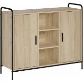 vidaXL Dressoir Sonoma Eiken 97 x 33 x 81 cm Bewerkt hout