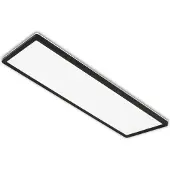 Briloner LED-paneel Slim, zwart, Werkkamer / Kantoor, Kunststof, Modern, LED paneel
