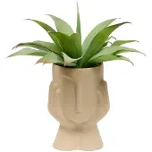 Atmosphera Agave Kunstplant met Pot - Ø40xH48cm - Beige