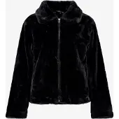 TwoDay dames winterjas van imitatiebont zwart maat XXXL