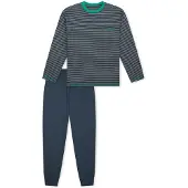 Schiesser Nachtkledij ' Nightwear ' blauw / turquoise / groen