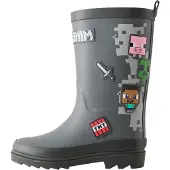 Next Regenlaarzen 'Minecraft' grijs / lichtgrijs / rosa / rood