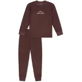 Schiesser Nachtkledij ' Nightwear ' donkerbruin