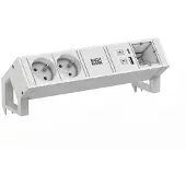 Bachmann DESK2 wit 2xUTE 1xCM 1xUSB A/C 22W 0,2m GST18