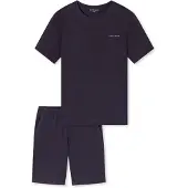 Schiesser Pyjama kort ' Modern Bonded ' grafiet