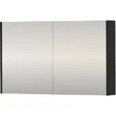 Proline SPK Comfort Spiegelkast Dubbelzijdig 100x14x60 cm Mat Zwart