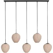 Mexlite Hanglamp HaloSwap met 5 crème kappen