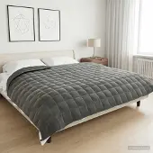 vidaXL Verzwaringsdeken Antraciet 220 x 260 cm 11 kg 100% Katoen 205T