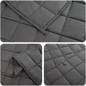 vidaXL Verzwaringsdeken Antraciet 150 x 200 cm 11 kg 100% Katoen 205T