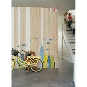 Slaaptextiel KidsLAB Muursticker City Skyline