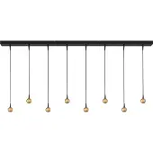 Masterlight Hanglamp Talana 8-lichts goud recht