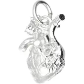 MOOYE ® - Collectie Zilveren Menselijk hart kettinghanger